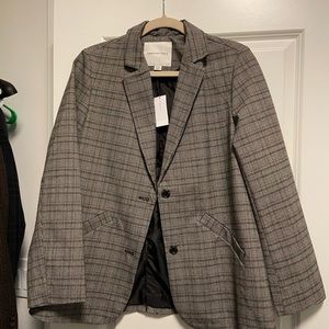 Brand New! American Eagle Blazer. Boyfriend fit. Black & Gray.